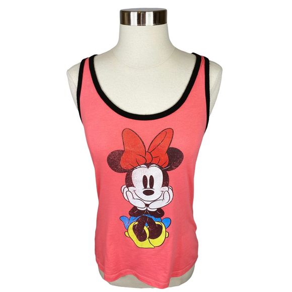 Disney Minnie Mouse Coral Tank Top - Size Medium - Picture 4 of 6